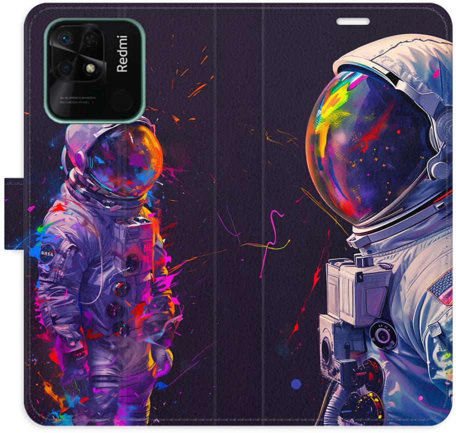 iSaprio Flip puzdro Neon Astronaut 02 pre Xiaomi Redmi 10C