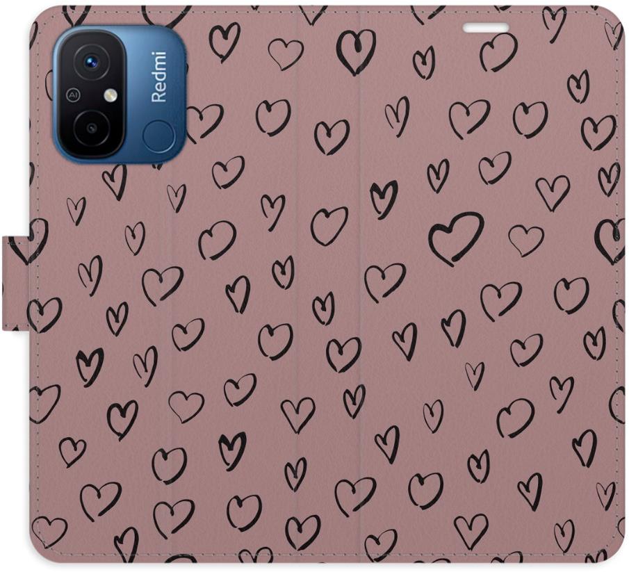 iSaprio Flip puzdro Heart Dark 02 pre Xiaomi Redmi 12C
