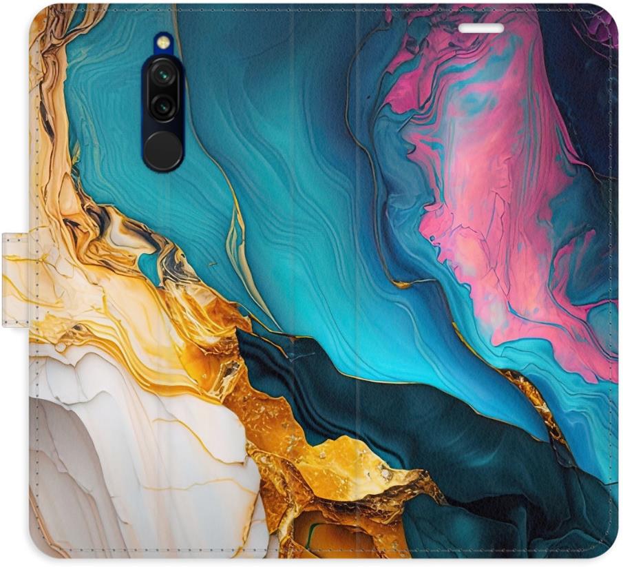 iSaprio Flip puzdro Colourful Marble pre Xiaomi Redmi 8
