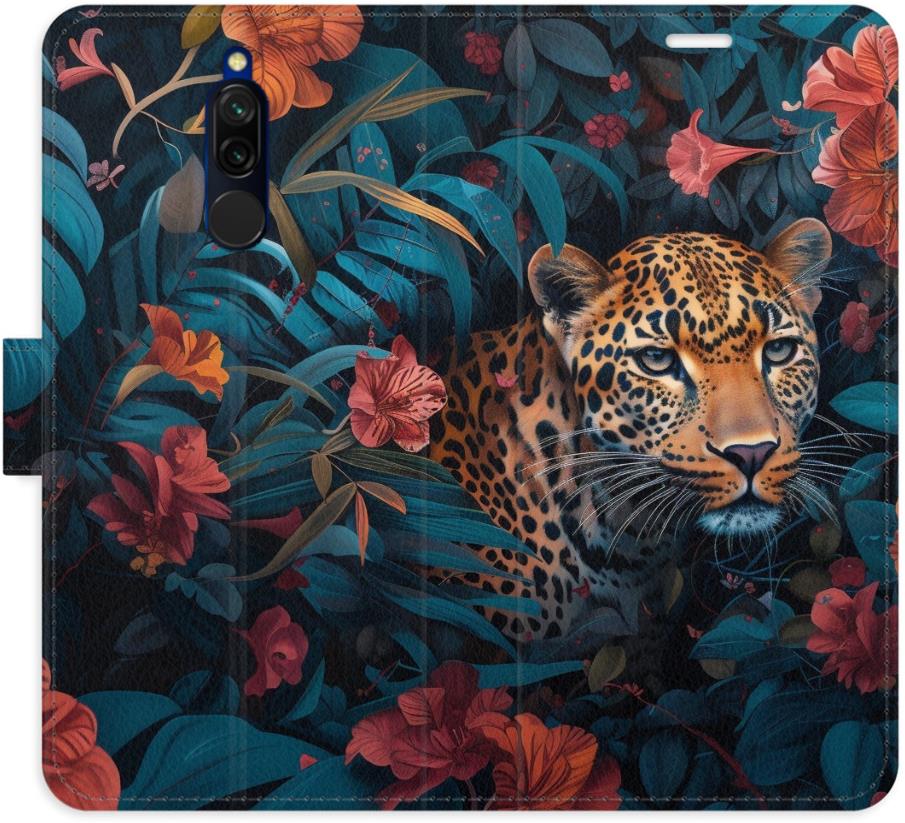 iSaprio Flip puzdro Flower Jaguar 02 pre Xiaomi Redmi 8