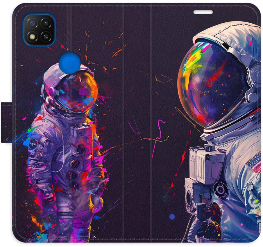 iSaprio Flip puzdro Neon Astronaut 02 pre Xiaomi Redmi 9C