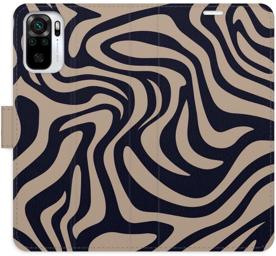 iSaprio Flip puzdro Zebra Black 02 pre Xiaomi Redmi Note 10 / Note 10S