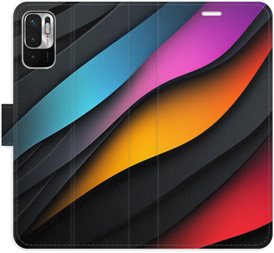 iSaprio Flip puzdro Color Waves na Xiaomi Redmi Note 10 5G