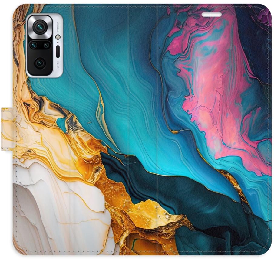 iSaprio Flip puzdro Colourful Marble pre Xiaomi Redmi Note 10 Pro