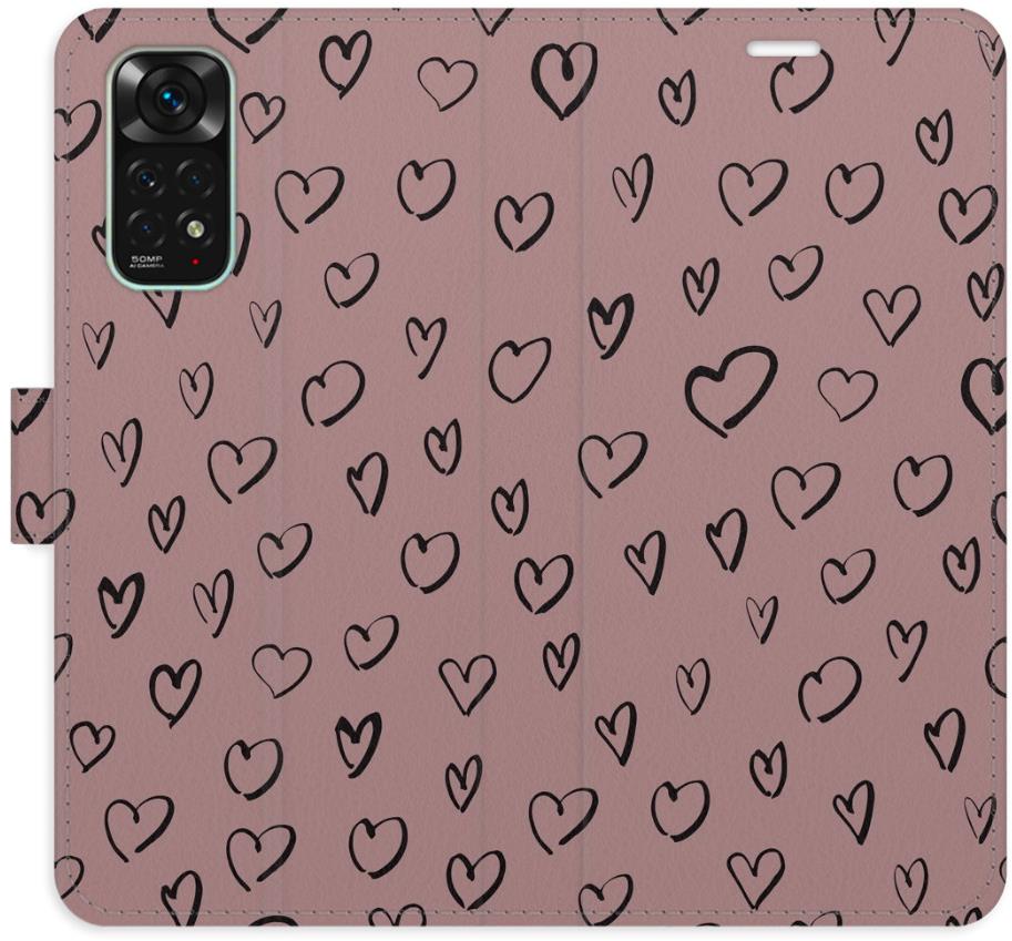 iSaprio Flip puzdro Heart Dark 02 pre Xiaomi Redmi Note 11 / Note 11S