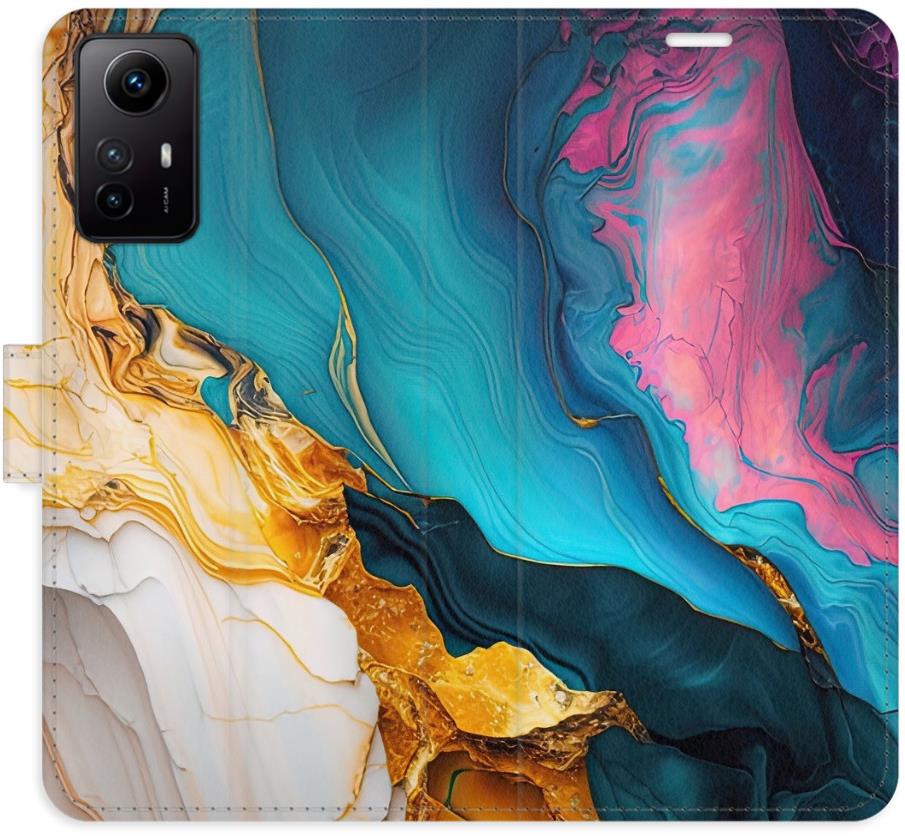 iSaprio Flip puzdro Colourful Marble pre Xiaomi Redmi Note 12S