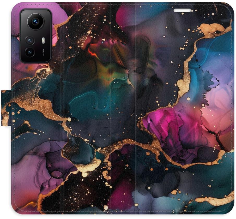iSaprio Flip puzdro Dark Marble pre Xiaomi Redmi Note 12S