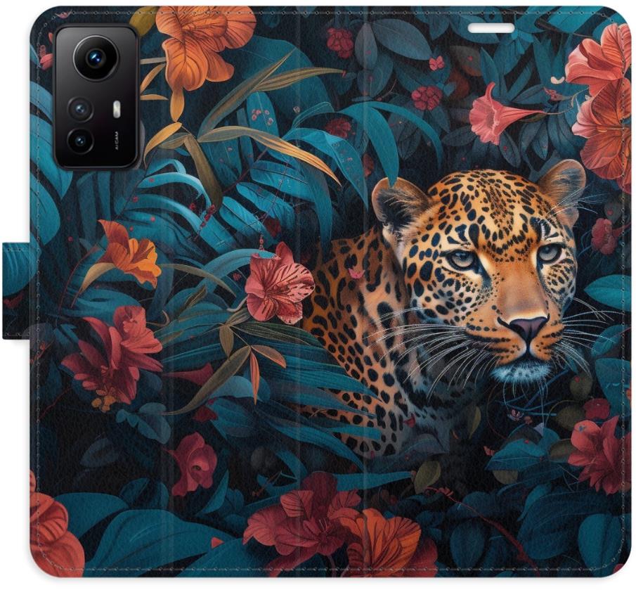 iSaprio Flip puzdro Flower Jaguar 02 pre Xiaomi Redmi Note 12S