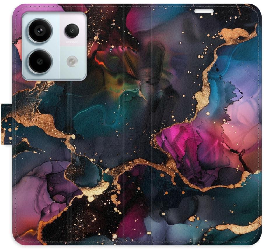 iSaprio Flip puzdro Dark Marble pre Xiaomi Redmi Note 13 Pre 5G / Poco X6 5G