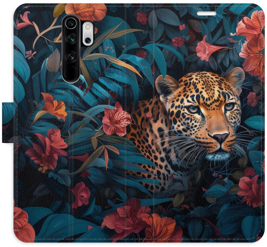 iSaprio Flip puzdro Flower Jaguar 02 pre Xiaomi Redmi Note 8 Pro