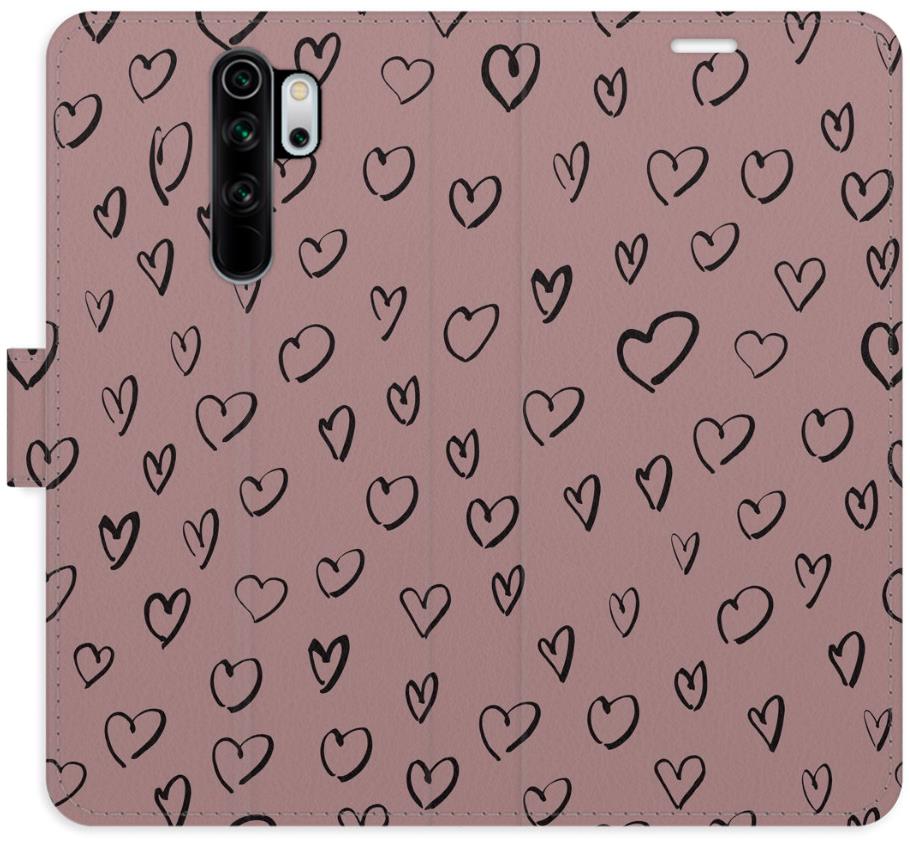 iSaprio Flip puzdro Heart Dark 02 pre Xiaomi Redmi Note 8 Pro