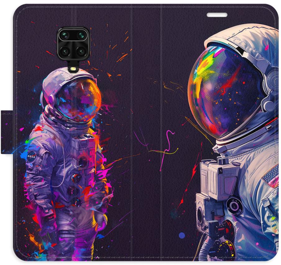 iSaprio Flip puzdro Neon Astronaut 02 pre Xiaomi Redmi Note 9 Pro / Note 9S