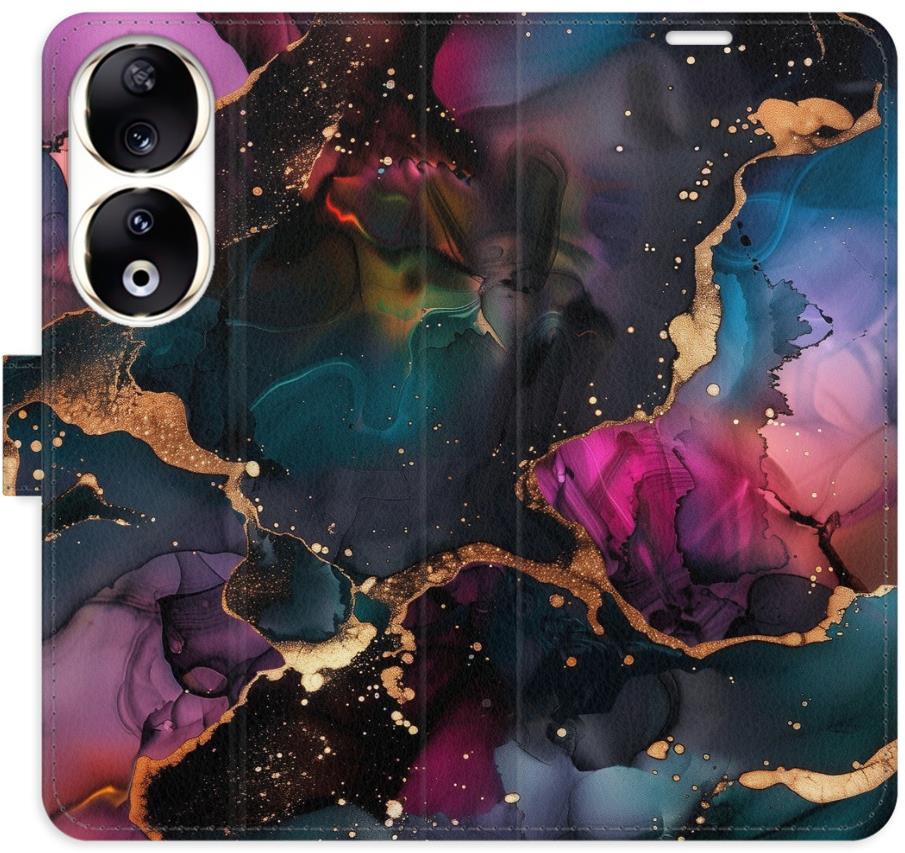 iSaprio Flip puzdro Dark Marble pre Honor 90 5G