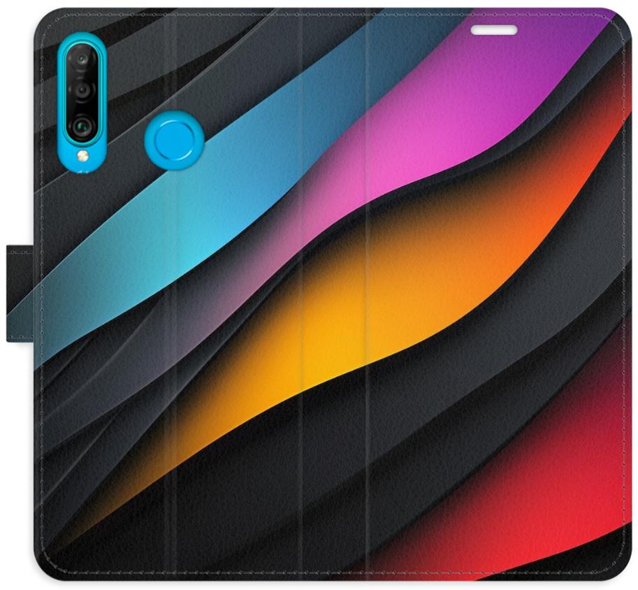 iSaprio Flip puzdro Color Waves pre Huawei P30 Lite