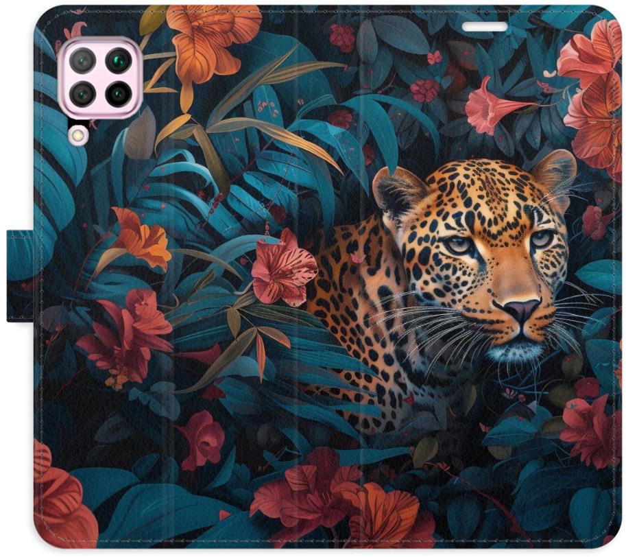 iSaprio Flip puzdro Flower Jaguar 02 pre Huawei P40 Lite