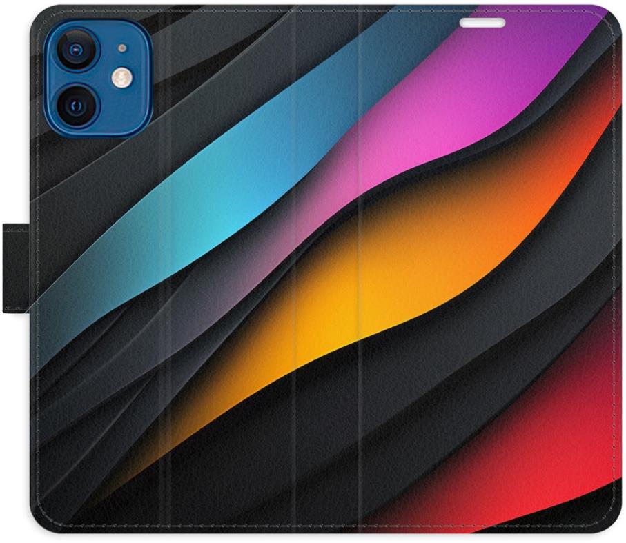 iSaprio Flip puzdro Color Waves pre iPhone 12 mini