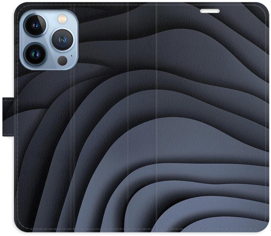 iSaprio Flip puzdro Dark Waves pre iPhone 13 Pro