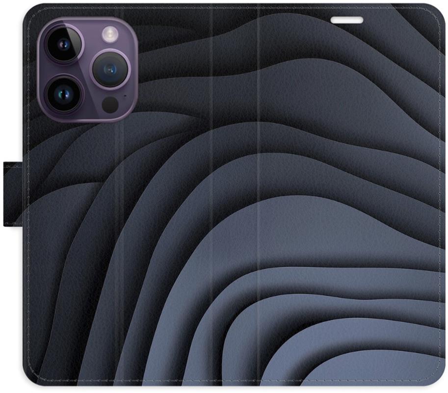 iSaprio Flip puzdro Dark Waves pre iPhone 14 Pro