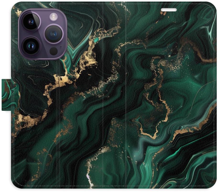 iSaprio Flip puzdro Emerald 02 pre iPhone 14 Pro