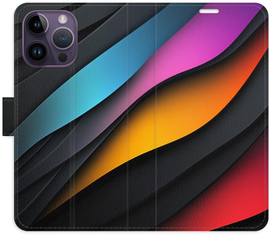 iSaprio Flip puzdro Color Waves pre iPhone 14 Pro Max