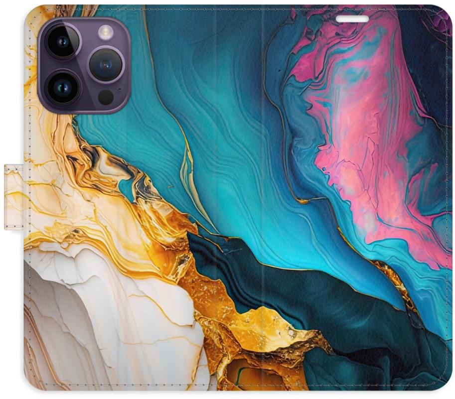 iSaprio Flip puzdro Colourful Marble pre iPhone 14 Pro Max