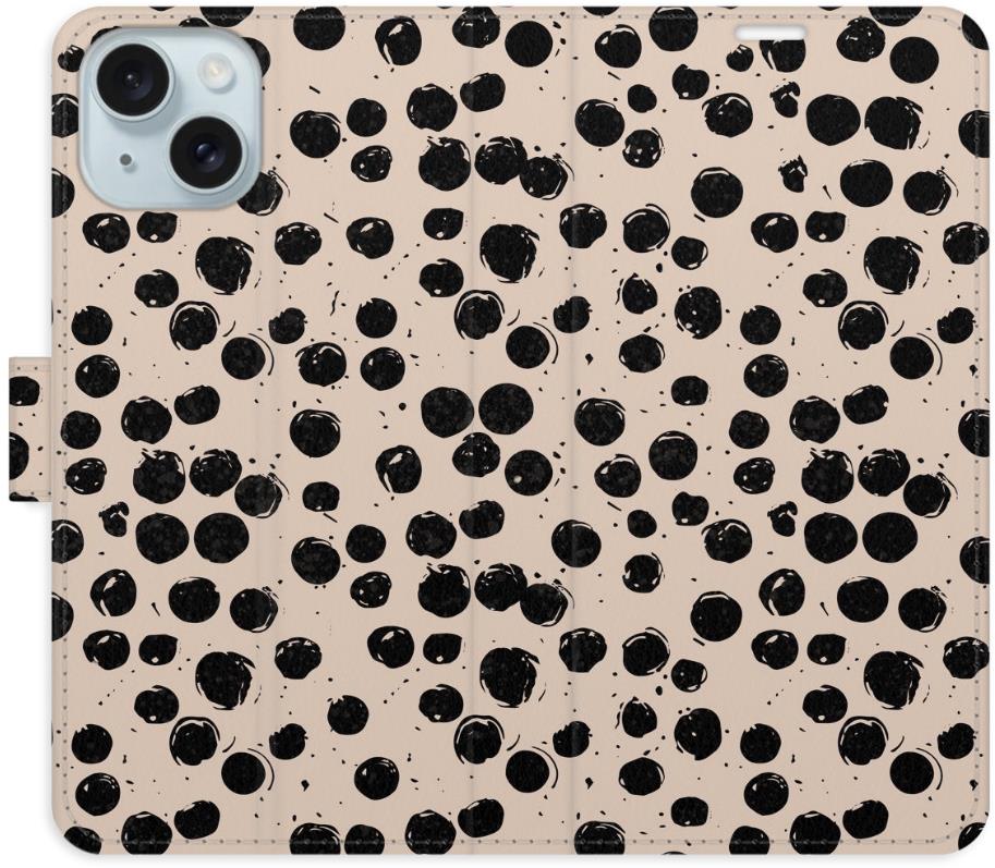iSaprio Flip puzdro Dotted 02 pre iPhone 15