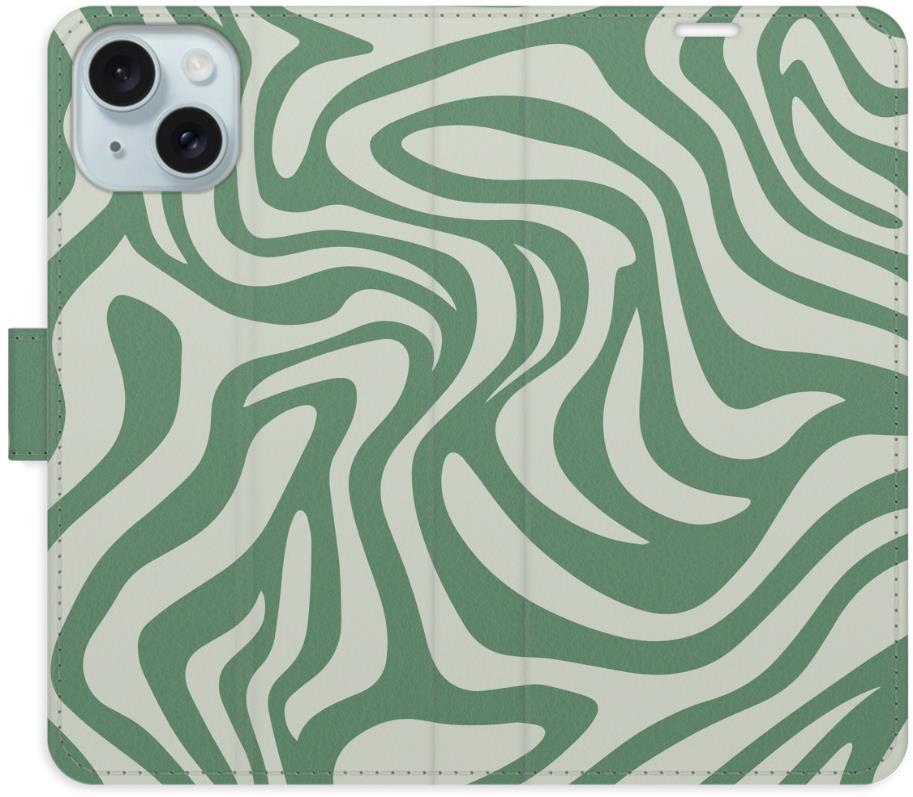 iSaprio Flip puzdro Zebra Green 02 pre iPhone 15