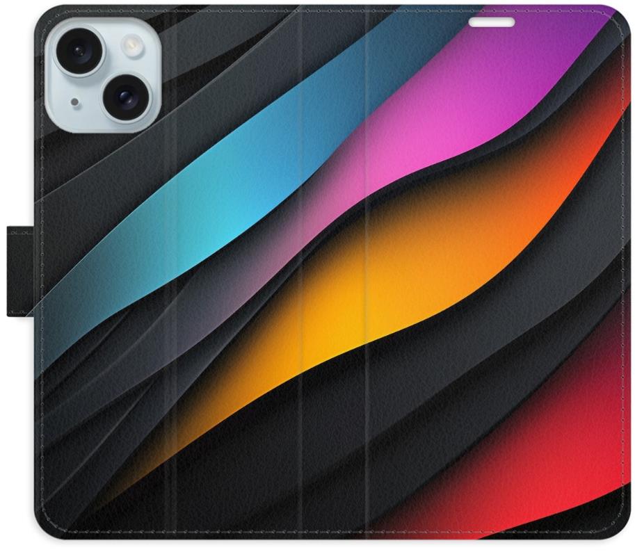 iSaprio Flip puzdro Color Waves pre iPhone 15 Plus