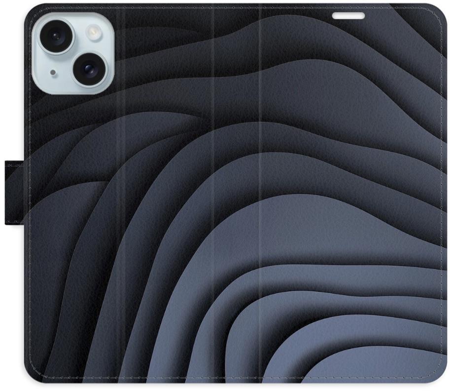 iSaprio Flip puzdro Dark Waves pre iPhone 15 Plus