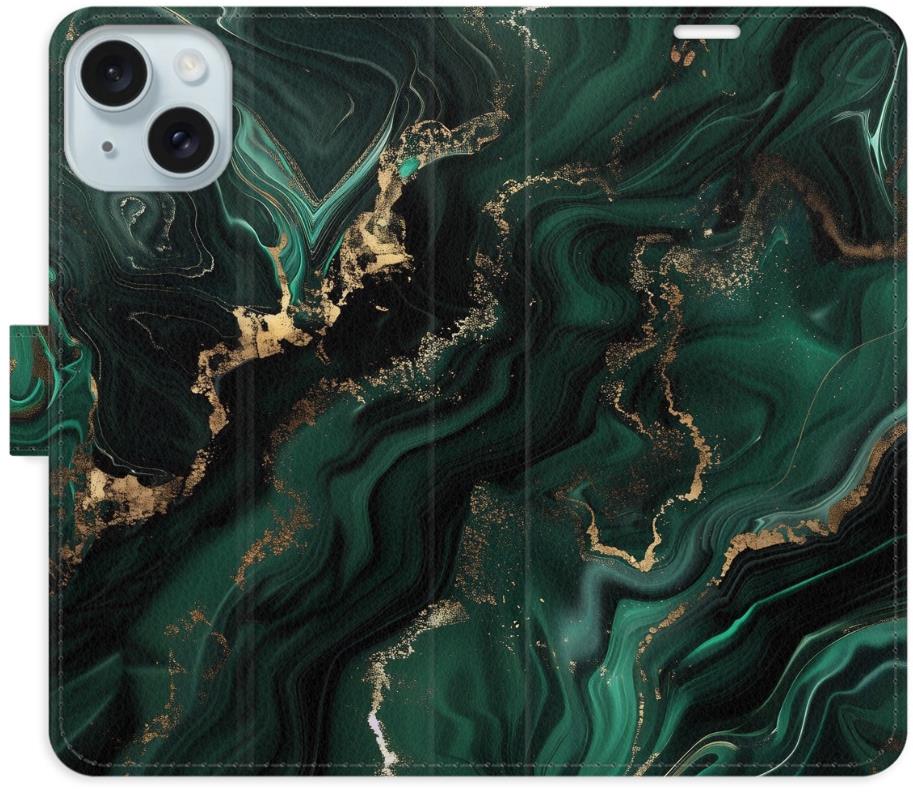 iSaprio Flip puzdro Emerald 02 pre iPhone 15 Plus