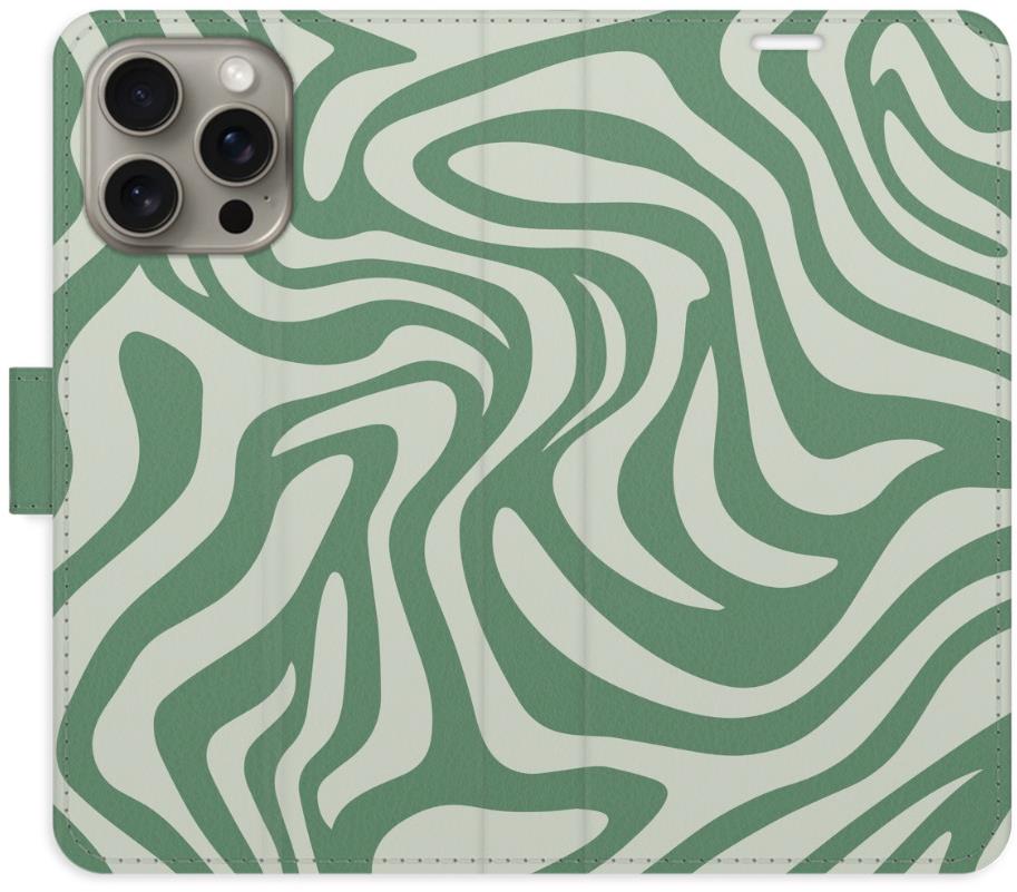 iSaprio Flip puzdro Zebra Green 02 pre iPhone 15 Pre Max