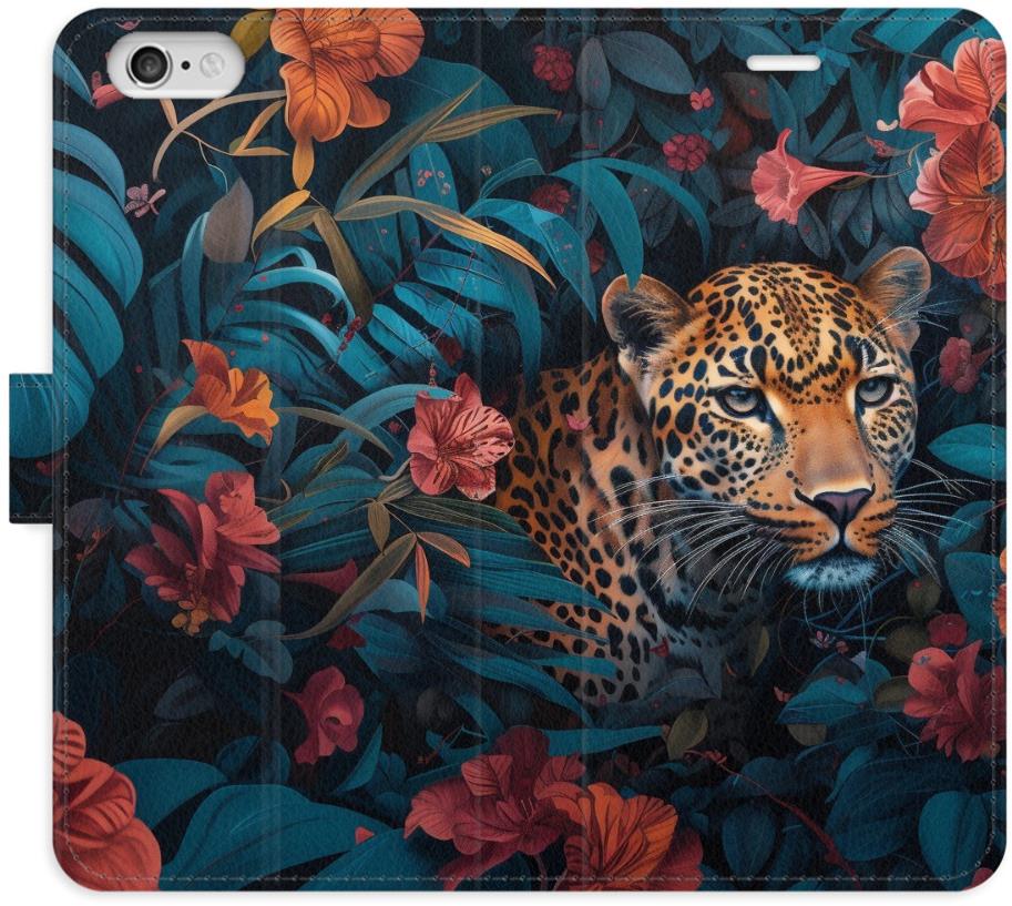 iSaprio Flip puzdro Flower Jaguar 02 pre iPhone 6/6S