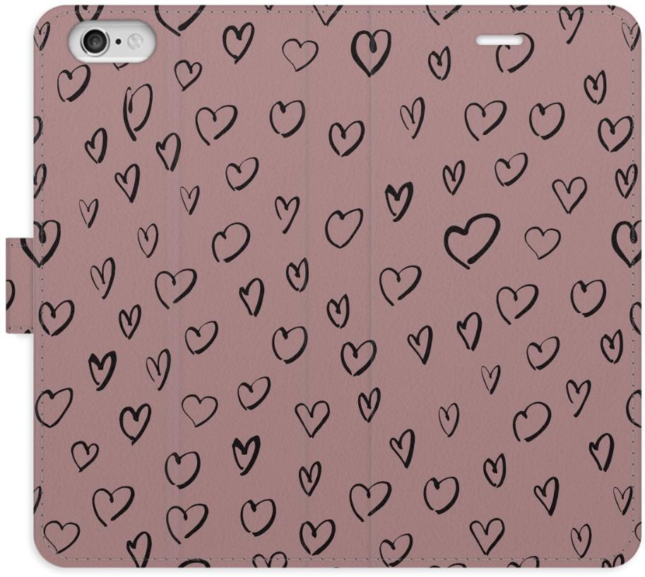 iSaprio Flip puzdro Heart Dark 02 pre iPhone 6/6S
