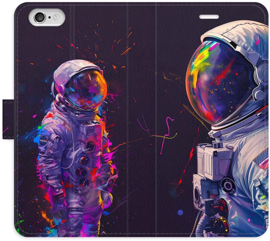 iSaprio Flip puzdro Neon Astronaut 02 pre iPhone 6/6S