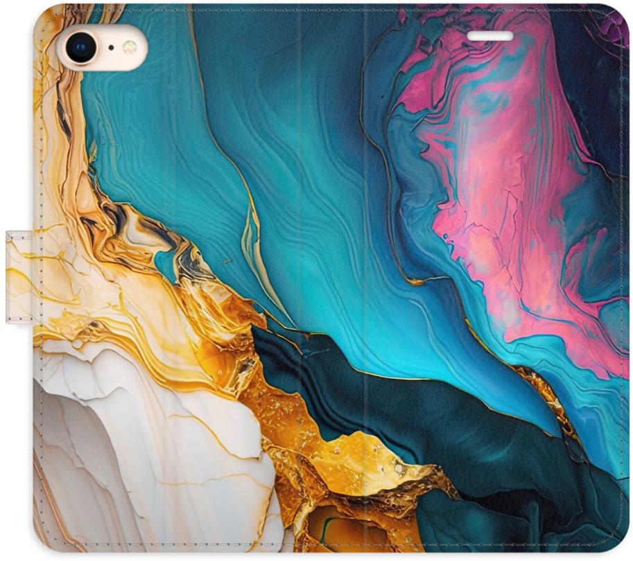 iSaprio Flip puzdro Colourful Marble pre iPhone 7/8/SE 2020