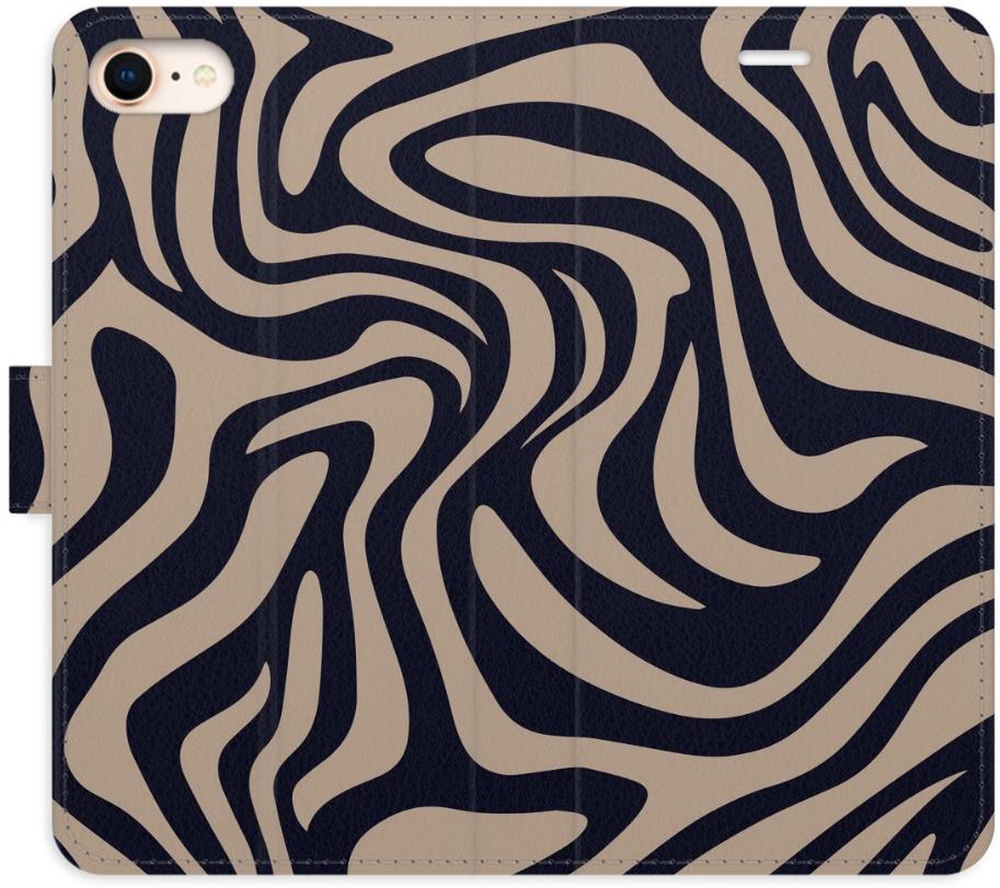 iSaprio Flip puzdro Zebra Black 02 pre iPhone 7/8/SE 2020