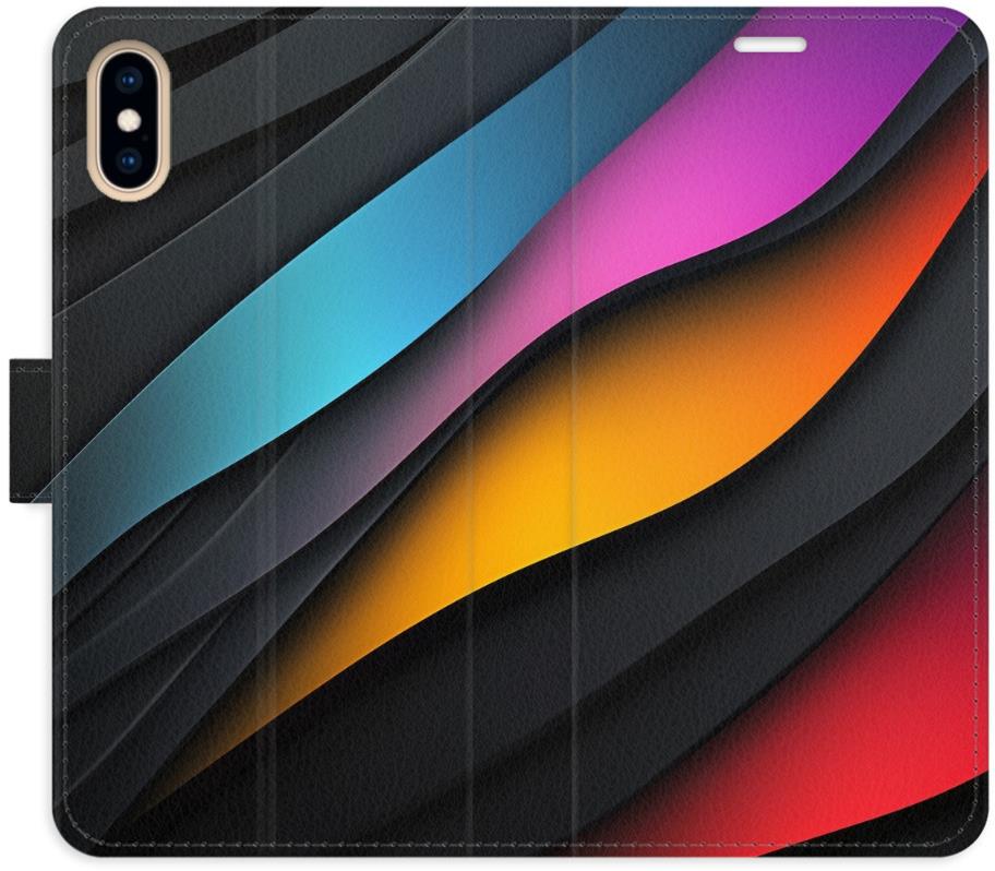iSaprio Flip puzdro Color Waves pre iPhone X/XS