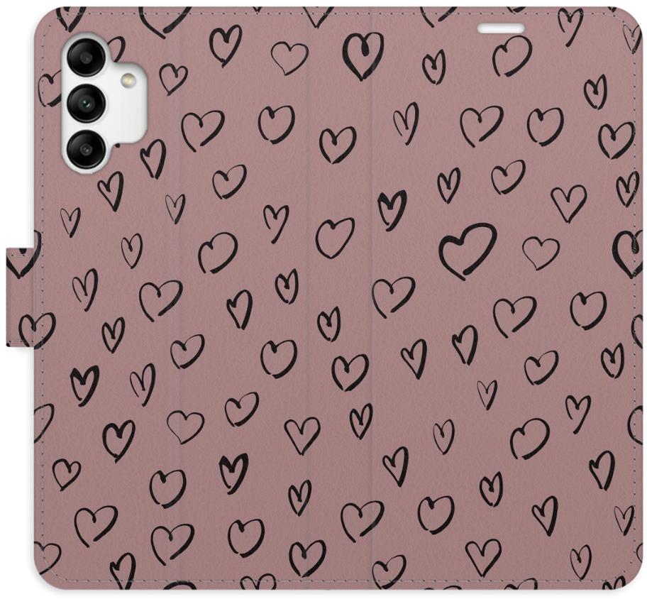 iSaprio Flip puzdro Heart Dark 02 pre Samsung Galaxy A04s