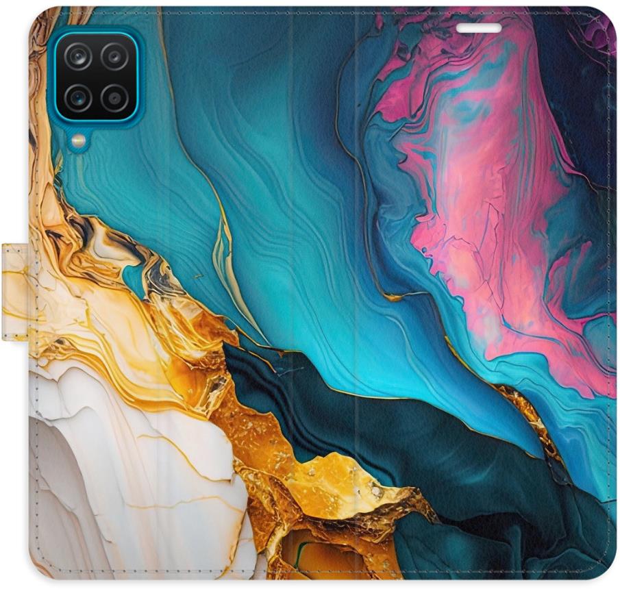 iSaprio Flip puzdro Colourful Marble pre Samsung Galaxy A12