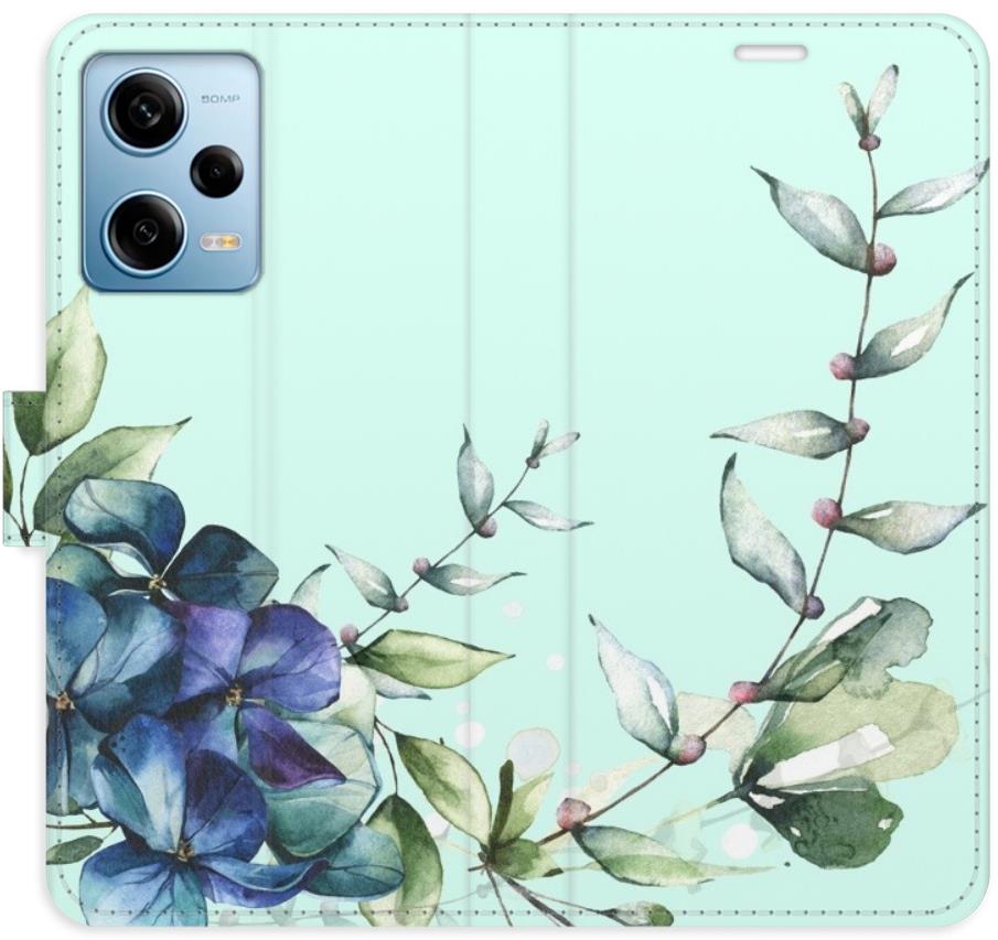 iSaprio flip puzdro Blue Flowers pre Xiaomi Redmi Note 12 Pro 5G/Poco X5 Pro 5G