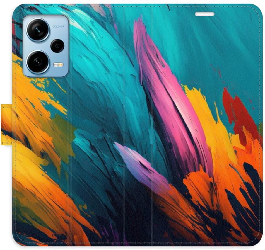 iSaprio flip puzdro Orange Paint 02 pre Xiaomi Redmi Note 12 Pro+ 5G