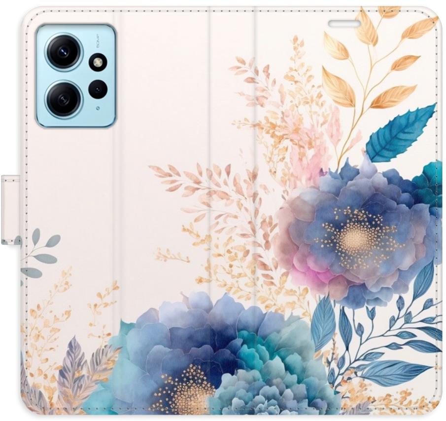 iSaprio flip puzdro Ornamental Flowers 03 na Xiaomi Redmi Note 12 5G