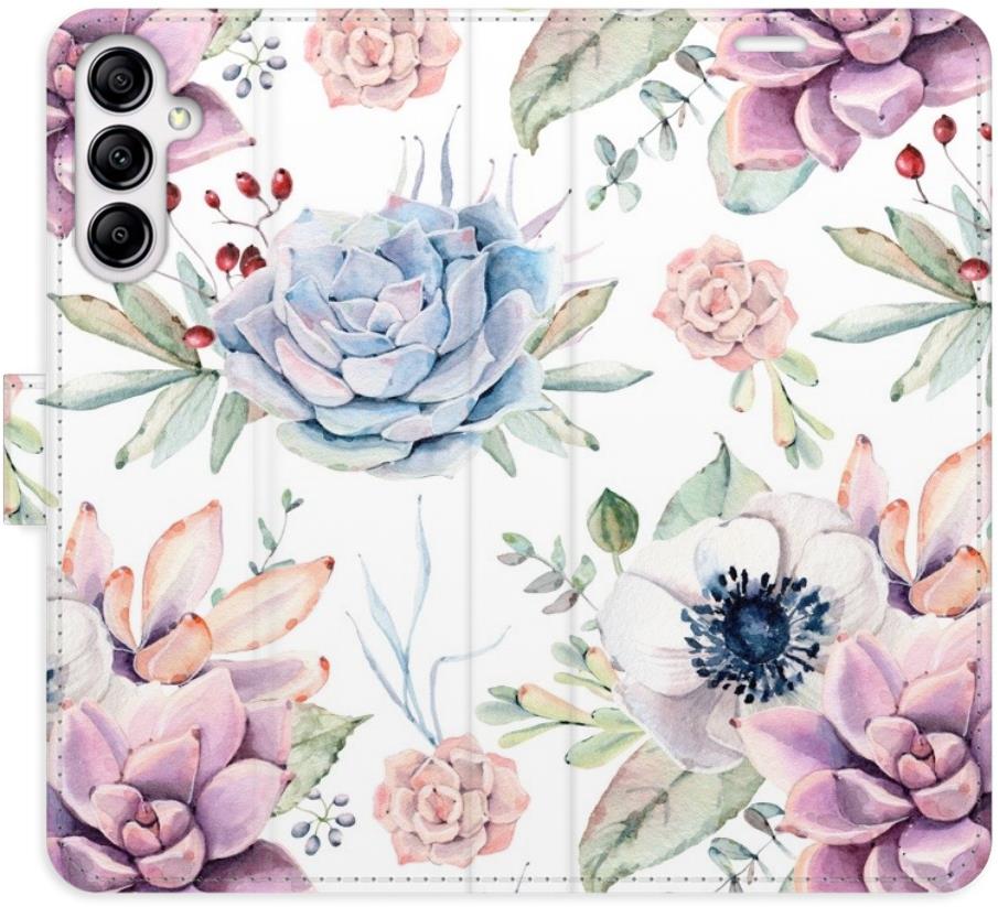 iSaprio flip puzdro Succulents Pattern pre Samsung Galaxy A14/A14 5G