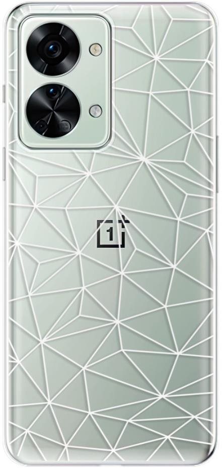 iSaprio Abstract Triangles 03 pro white na OnePlus Nord 2T 5G