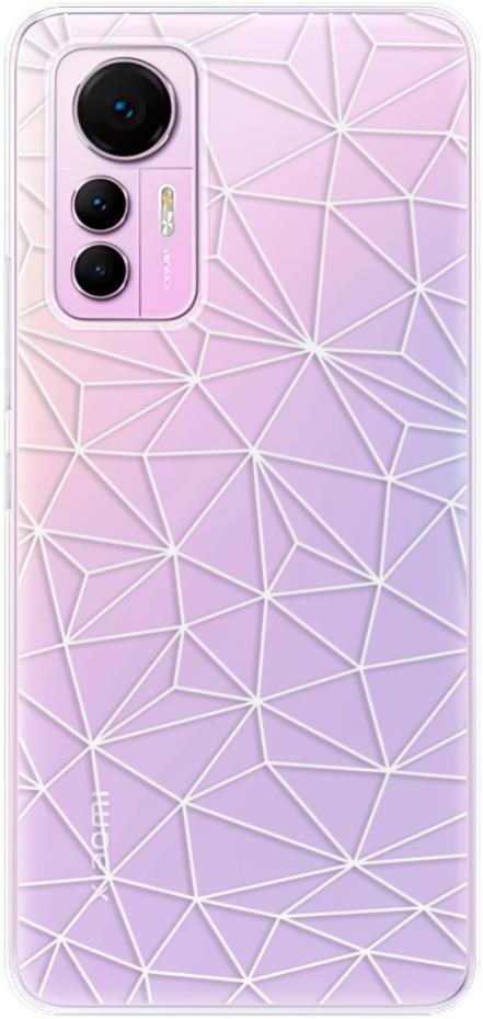 iSaprio Abstract Triangles 03 pro white na Xiaomi 12 Lite