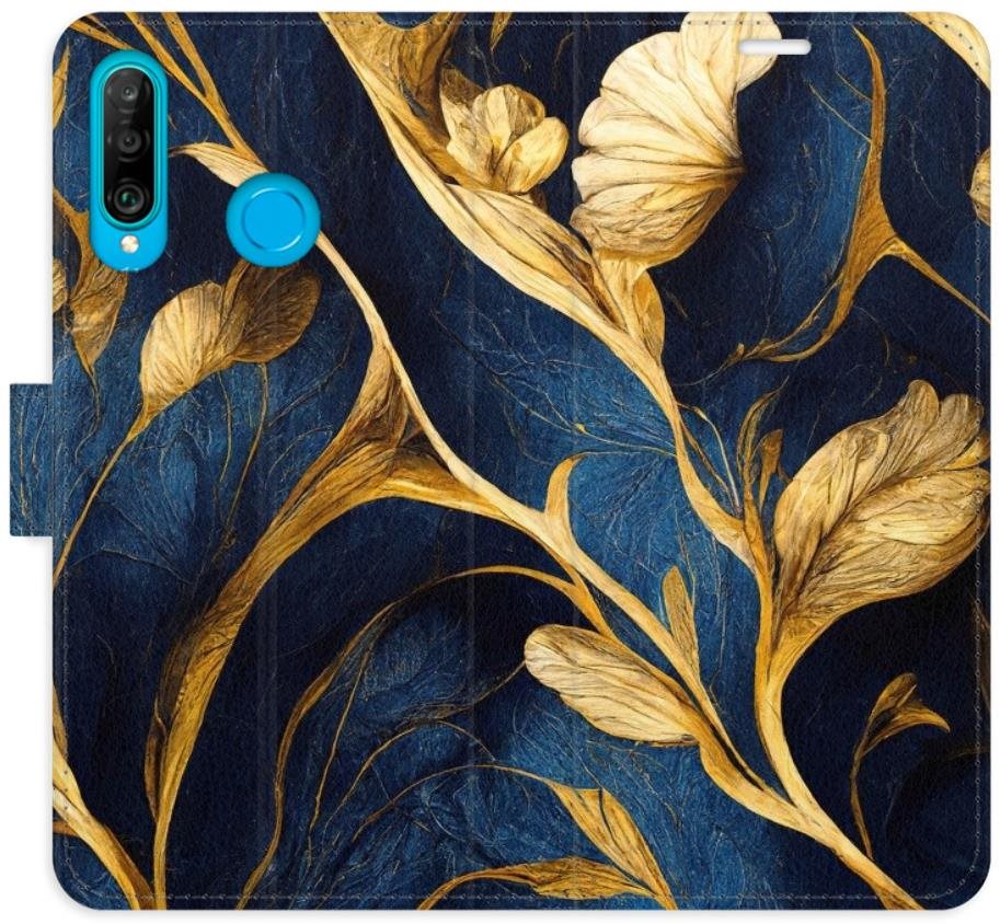 iSaprio flip puzdro GoldBlue na Huawei P30 Lite