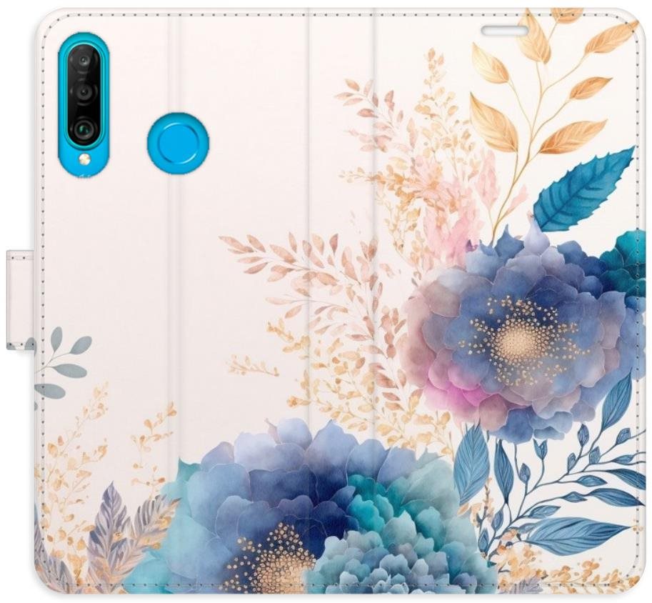 iSaprio flip puzdro Ornamental Flowers 03 pre Huawei P30 Lite