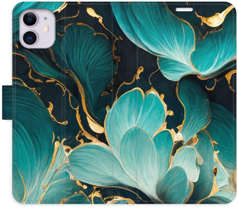 iSaprio flip puzdro Blue Flowers 02 pre iPhone 11