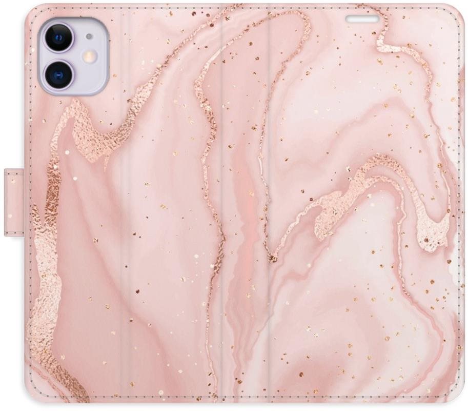iSaprio flip puzdro RoseGold Marble pre iPhone 11