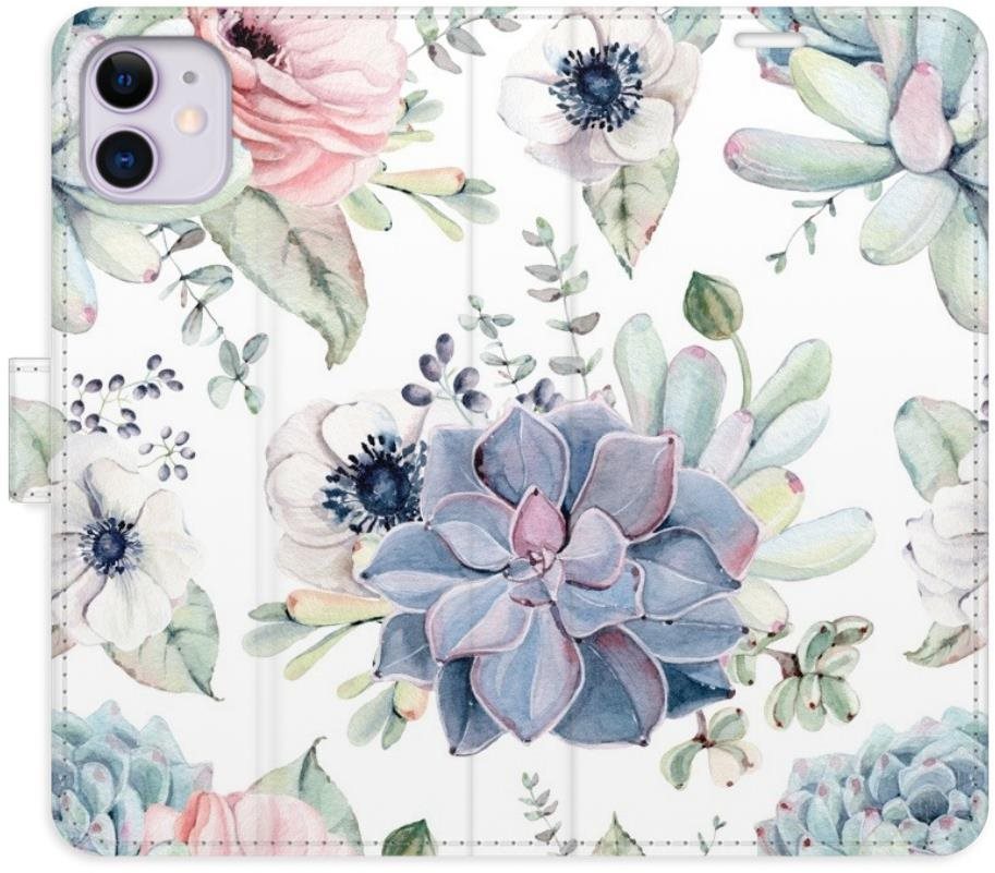 iSaprio flip puzdro Succulents na iPhone 11